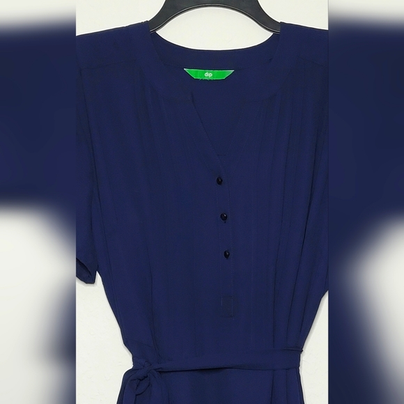 Navy blue dip dress, never worn. Size large - Picture 6 of 10